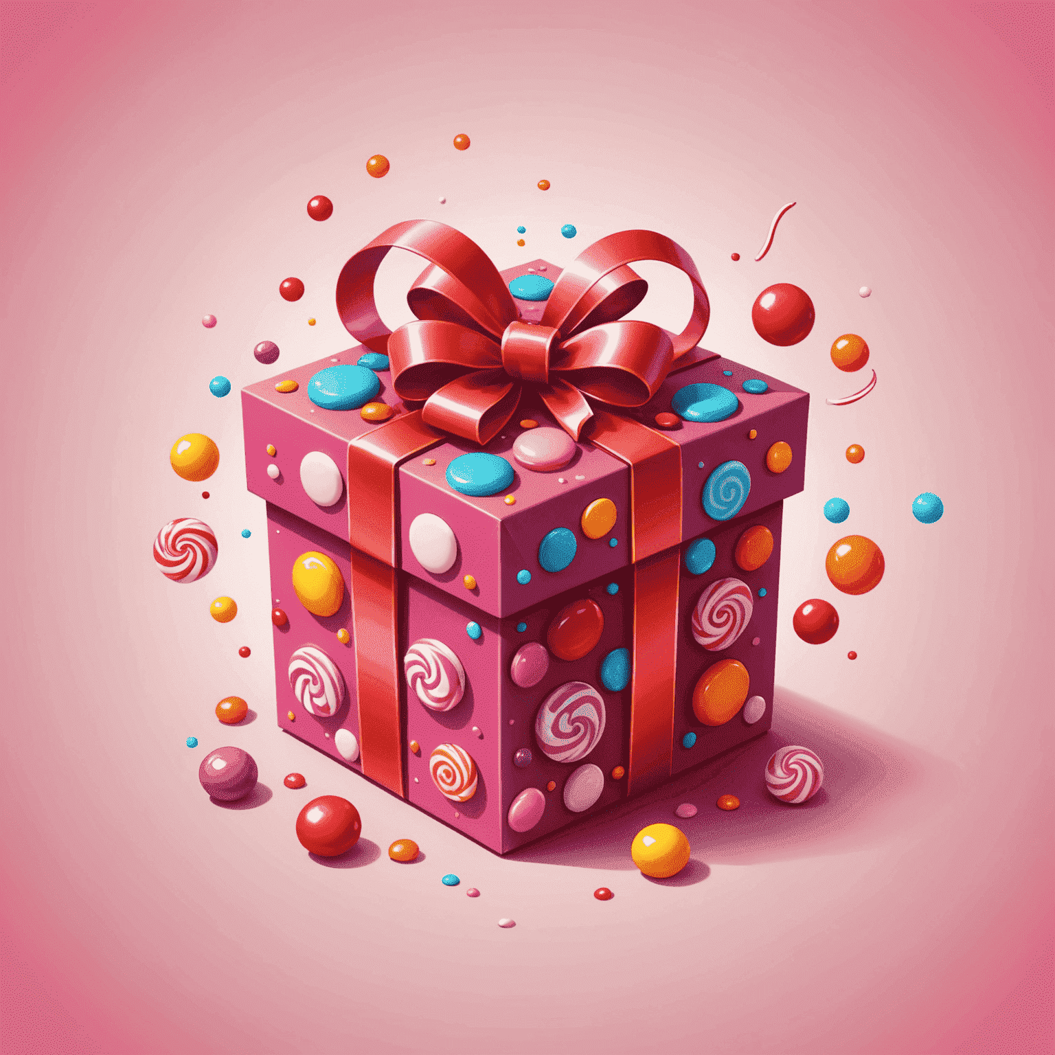 SweetBonanza logo featuring a stylized candy or gift box with vibrant red and pink colors