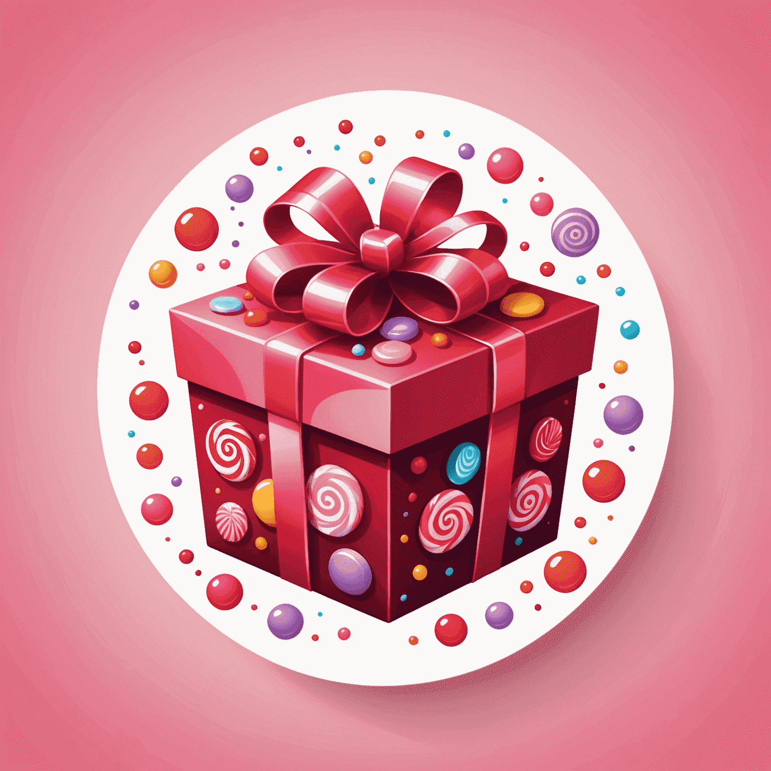 SweetBonanza logo featuring a stylized candy or gift box with vibrant red and pink colors