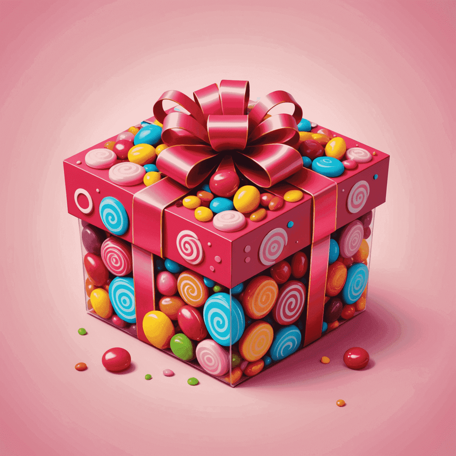 SweetBonanza logo featuring a stylized candy or gift box with vibrant red and pink colors