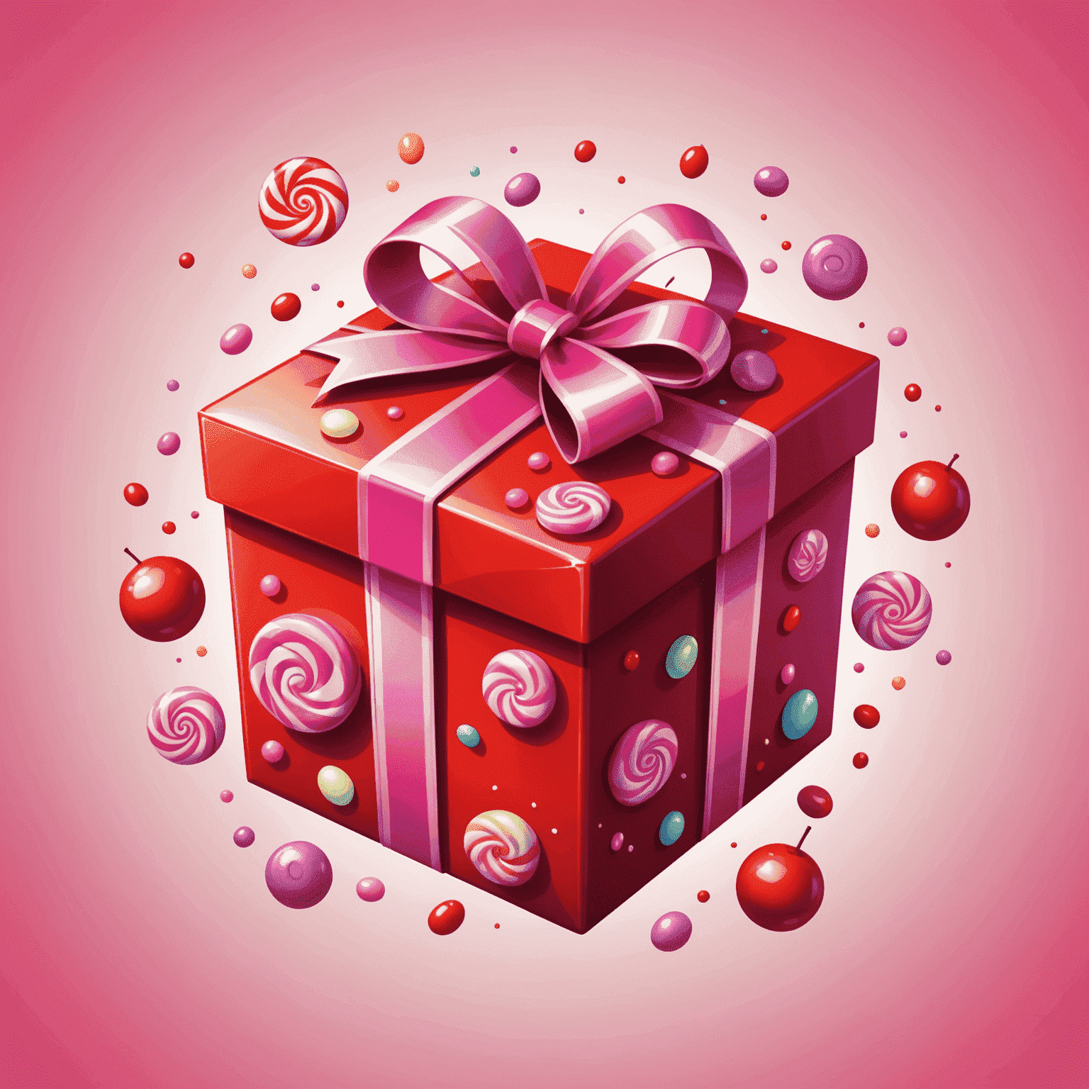 SweetBonanza logo featuring a stylized candy or gift box with vibrant red and pink colors