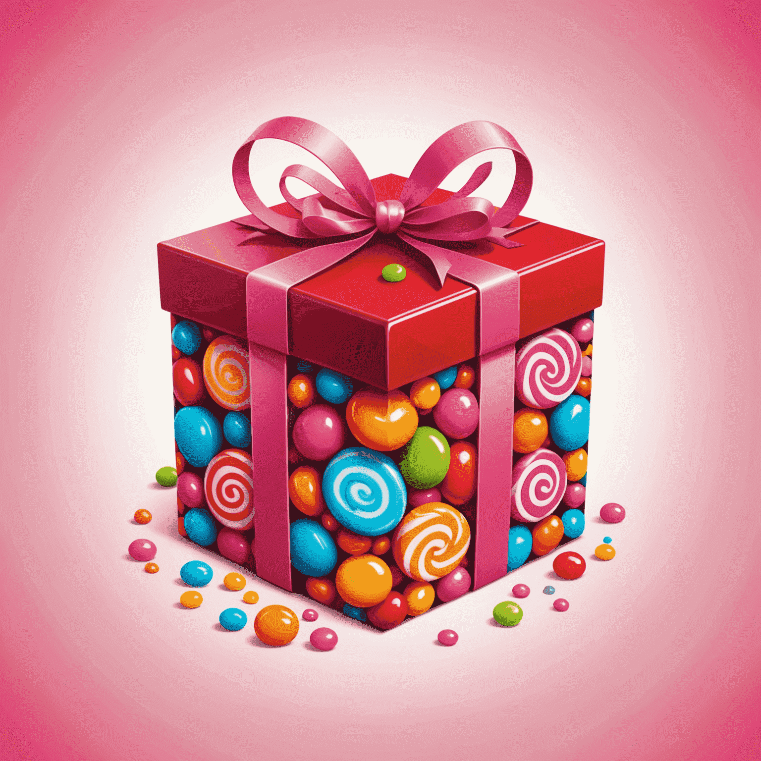 SweetBonanza logo featuring a stylized candy or gift box with vibrant red and pink colors