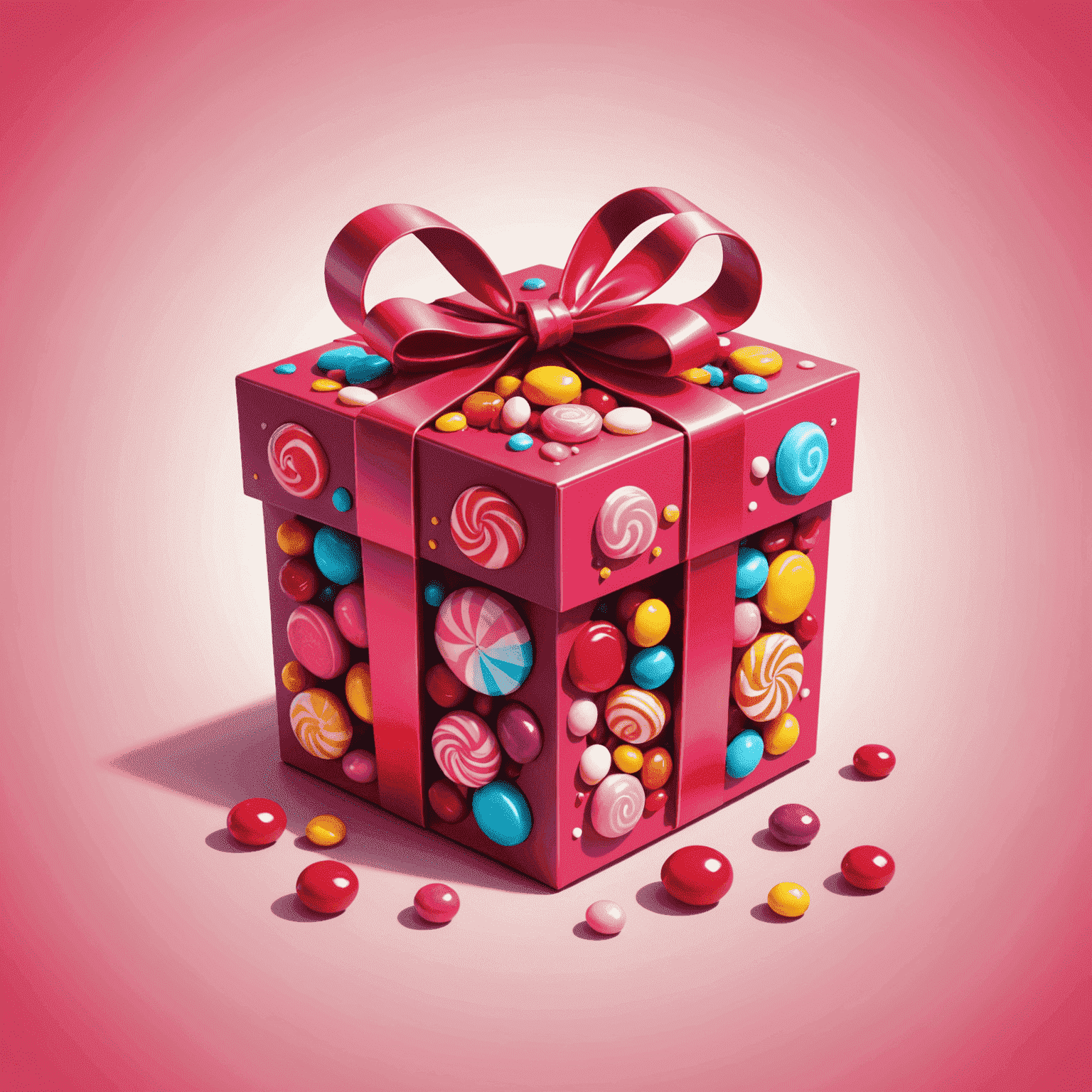 SweetBonanza logo featuring a stylized candy or gift box with vibrant red and pink colors